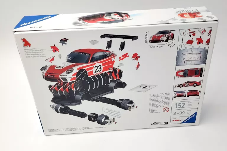 PUZZLE 3D RAVENSBURGER PORSCHE 911 GT3 CUP SALZBURG DESIGN 152 EL.