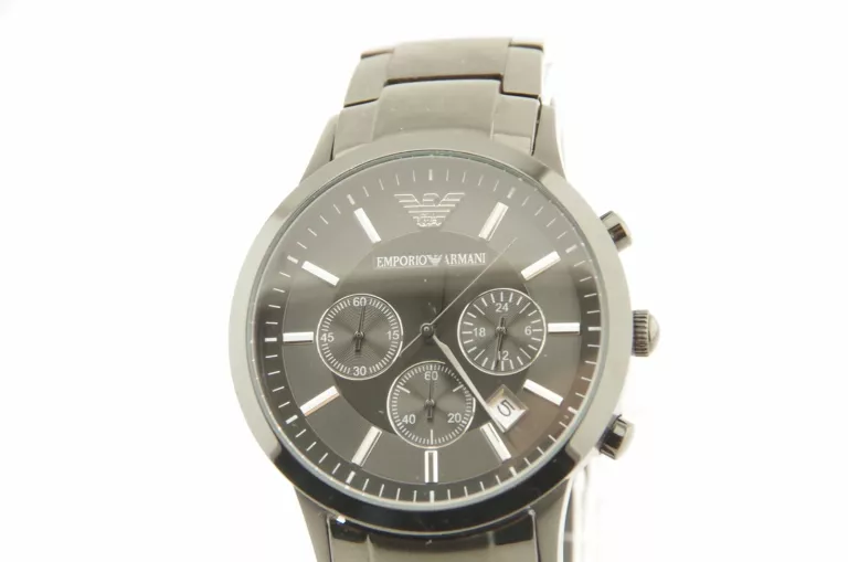 DUMNY ZEGAREK MĘSKI EMPORIO ARMANI AR2453 AR-2453 SUPER STAN CZARNY