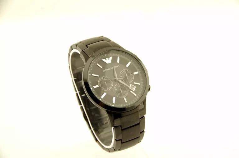 DUMNY ZEGAREK MĘSKI EMPORIO ARMANI AR2453 AR-2453 SUPER STAN CZARNY