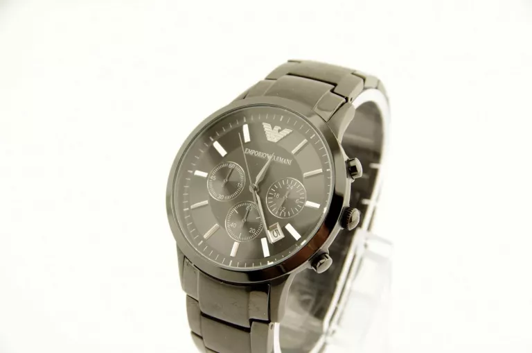 DUMNY ZEGAREK MĘSKI EMPORIO ARMANI AR2453 AR-2453 SUPER STAN CZARNY