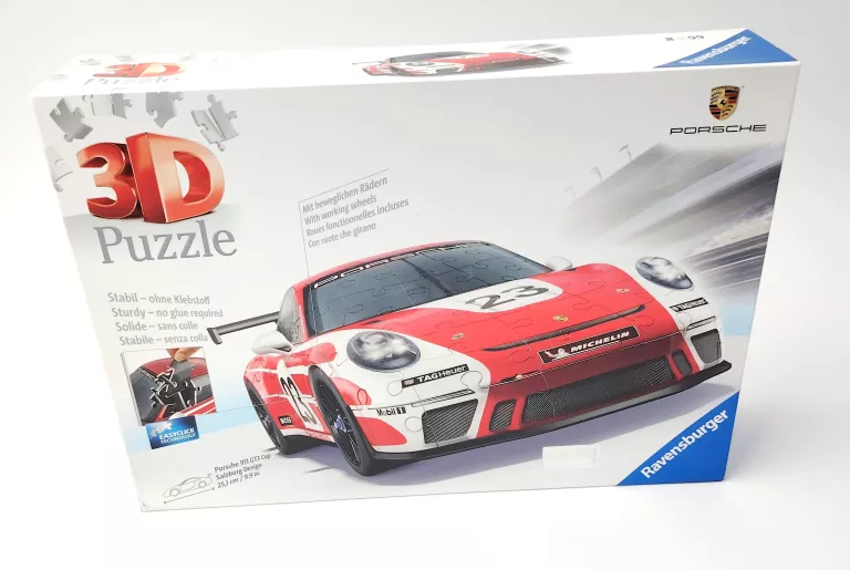 PUZZLE 3D RAVENSBURGER PORSCHE 911 GT3 CUP SALZBURG DESIGN 152 EL.