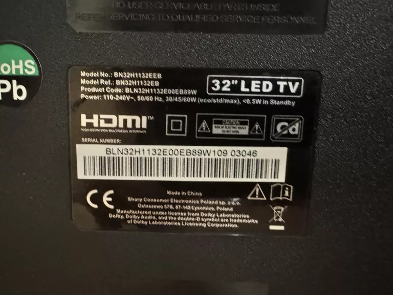 TELEWIZOR BLAUPUNKT BN32H1132EEB 32" LED!