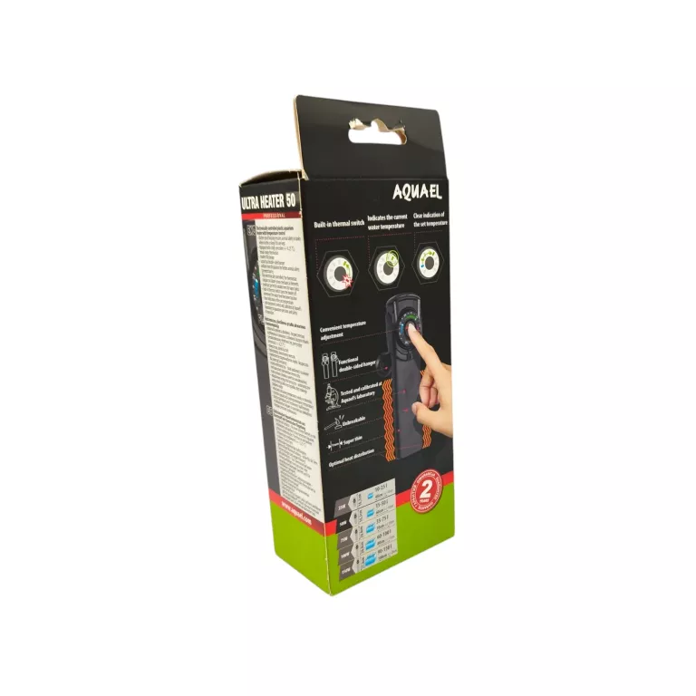 AQUAEL ULTRA HEATER 50W GRZAŁKA Z TERMOSTATEM DO AKWARIUM 15 - 50 L
