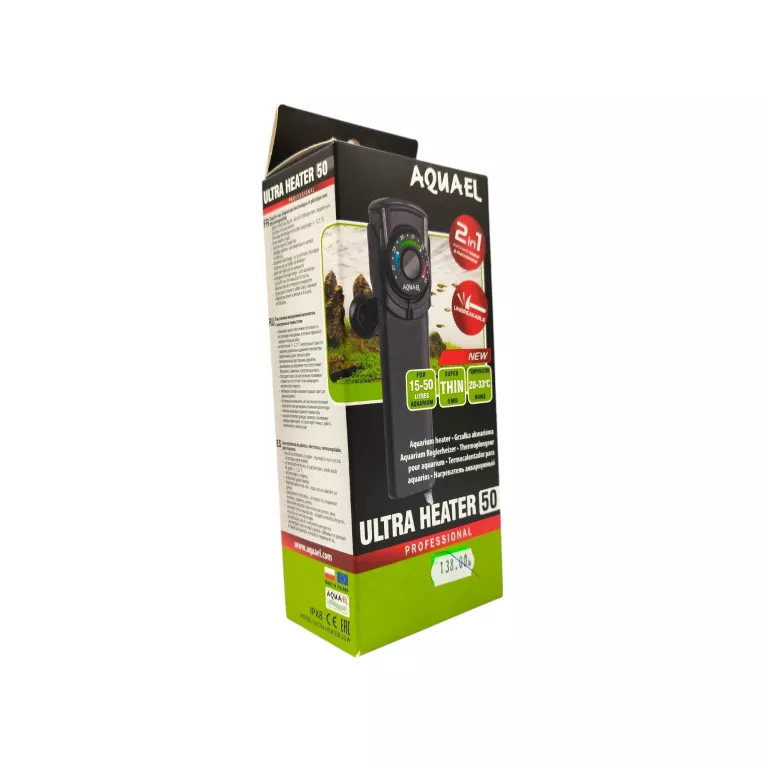 AQUAEL ULTRA HEATER 50W GRZAŁKA Z TERMOSTATEM DO AKWARIUM 15 - 50 L