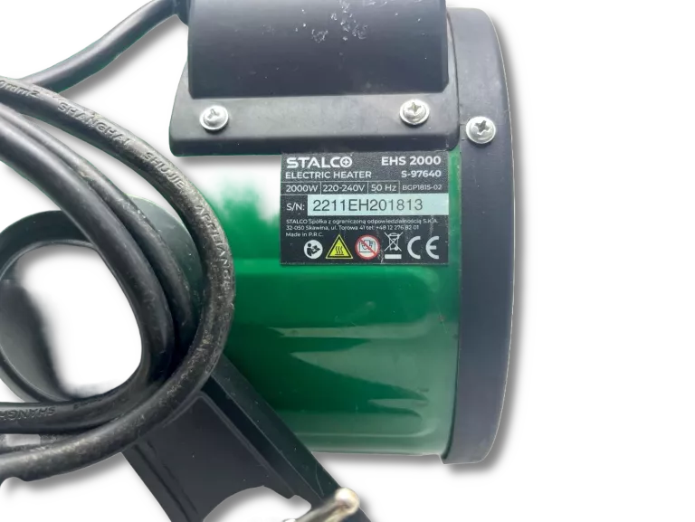 NAGRZEWNICA ELEKTRYCZNA STALCO 2KW EHS 2000