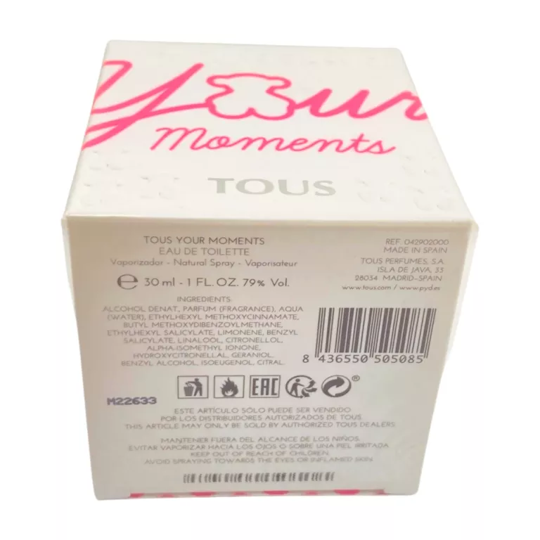 WODA TOALETOWA DLA KOBIET DAMSKA TOUS YOUR MOMENTS 30 ML