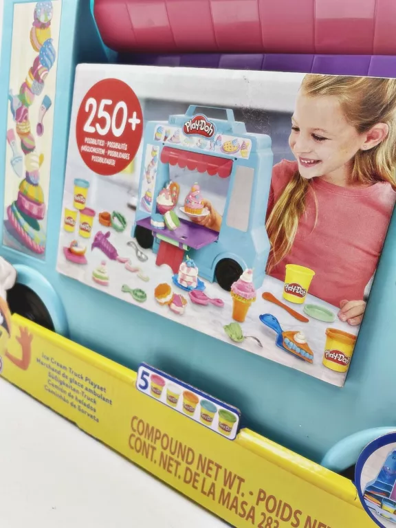 PLAYDOH F1390 CIASTOLINA ZESTAW CIĘŻARÓWKA Z LODAMI HASBRO LODZIARNIA