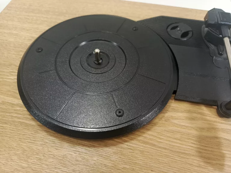 DREWNANY GRAMOFON AKAI ATT-09 RETRO Z GŁOŚNIKAMI ORZECH