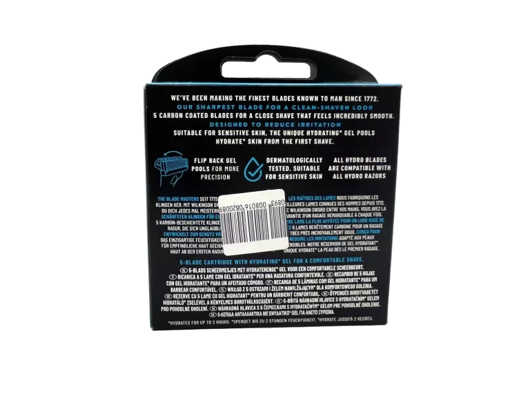 WKŁADY NOŻYKI WILKINSON HYDRO 5 SENSITIVE HYDRATING GEL