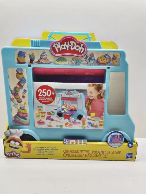 PLAYDOH F1390 CIASTOLINA ZESTAW CIĘŻARÓWKA Z LODAMI HASBRO LODZIARNIA