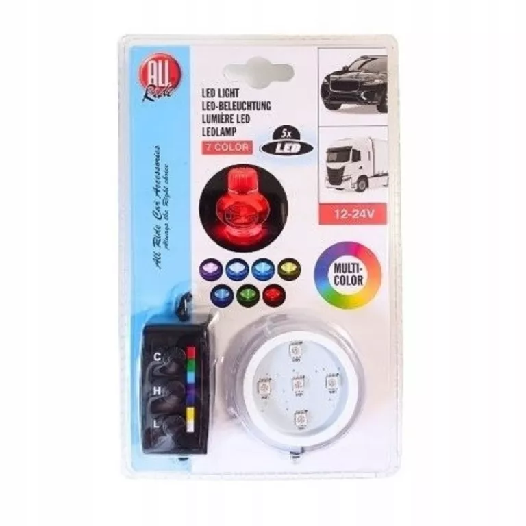 PODŚWIETLENIE LED POD ZAPACH TURBO POPPY DO AUTA TIRA LAMP 7 KOLORÓW