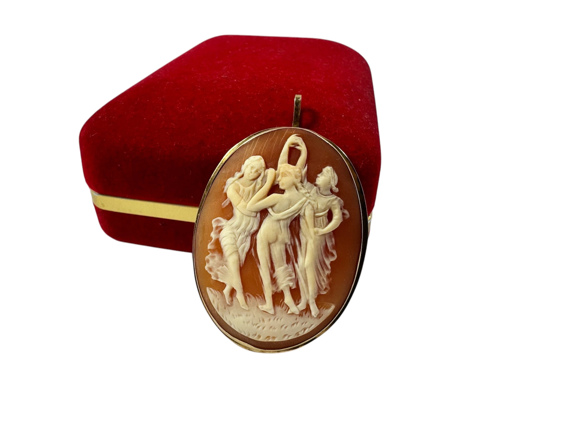 przepiekna-zlota-broszka-zawieszka-kamea-trzy-gracje-proby-585-stan-11323-253806