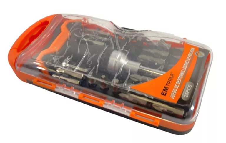 ZESTAW NARZĘDZI W ETUI EM TOOLS - 25 ELEMENTÓW