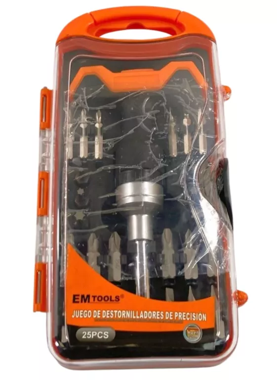 ZESTAW NARZĘDZI W ETUI EM TOOLS - 25 ELEMENTÓW
