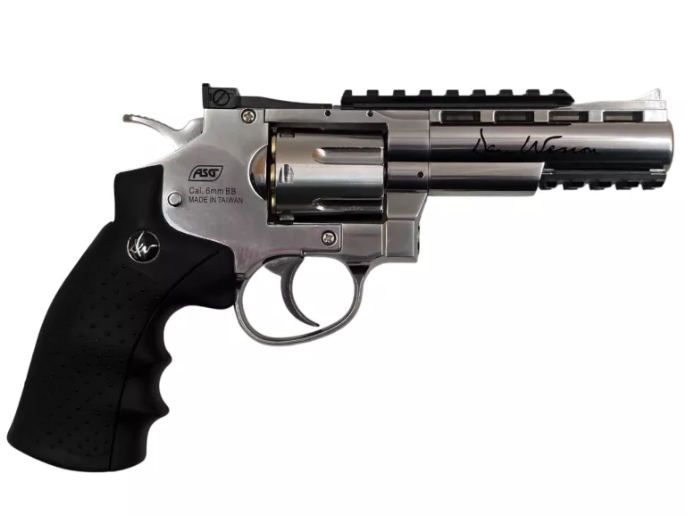 REWOLWER ASG CO2 DAN WESSON 4'' SILVER OPIS!!