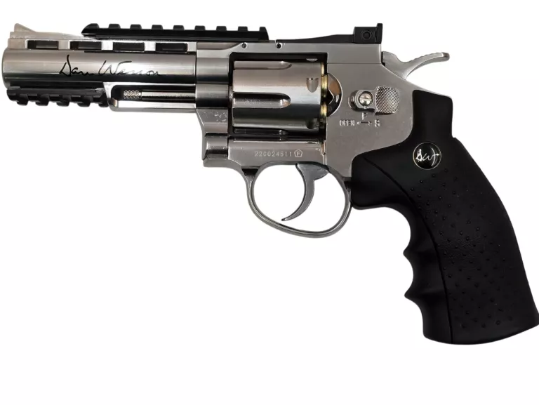 REWOLWER ASG CO2 DAN WESSON 4'' SILVER OPIS!!