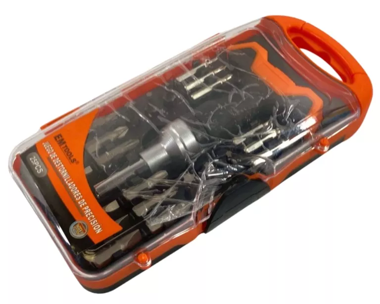 ZESTAW NARZĘDZI W ETUI EM TOOLS - 25 ELEMENTÓW