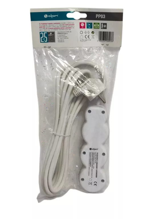 PRZEDŁUŻACZ DPM PP03 3 GNIAZDOWY