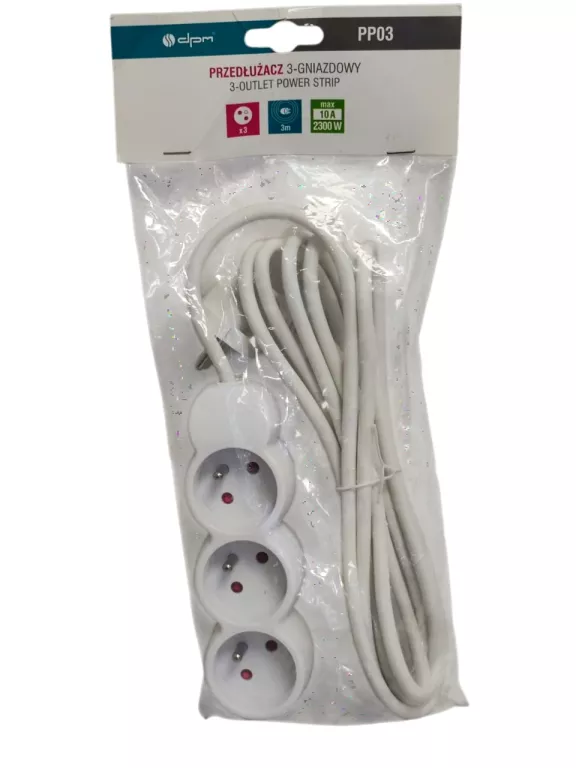 PRZEDŁUŻACZ DPM PP03 3 GNIAZDOWY