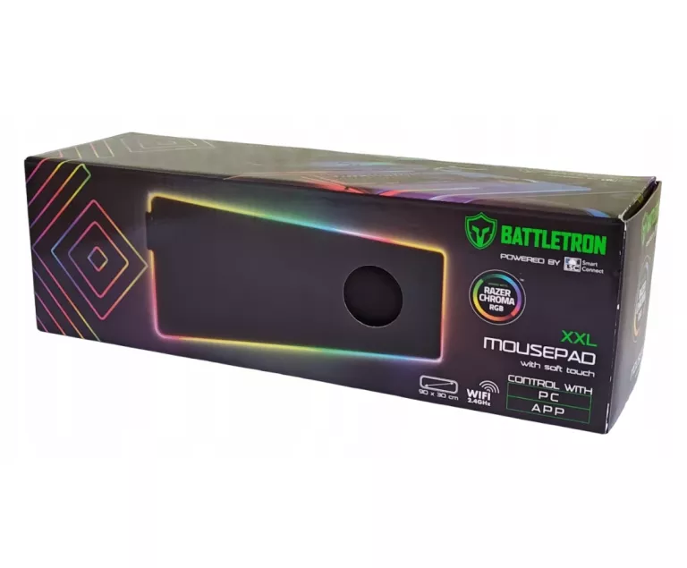 PODKŁADKA GAMINGOWA POD MYSZ BATTLETRON XXL RGB APP SMART CONNECT 87128791