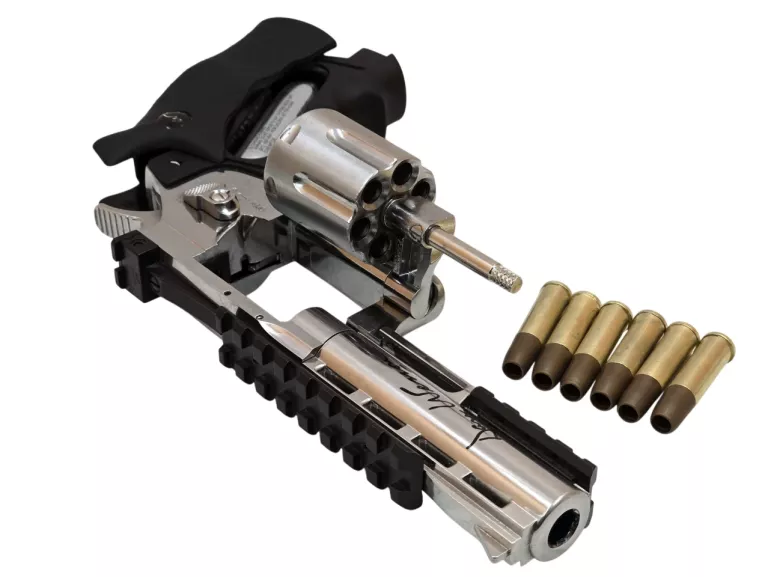 REWOLWER ASG CO2 DAN WESSON 4'' SILVER OPIS!!