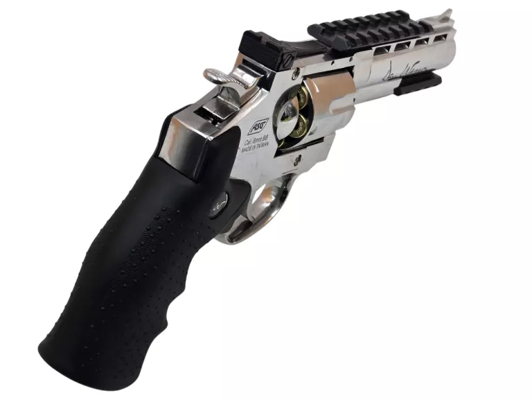 REWOLWER ASG CO2 DAN WESSON 4'' SILVER OPIS!!