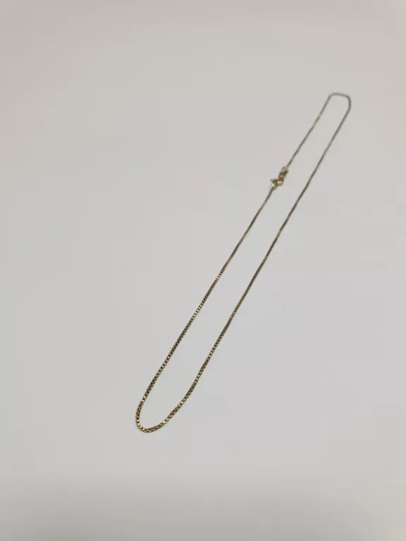 ZŁOTY ŁAŃCUSZEK KOSTKA 1,49 G 585 39CM