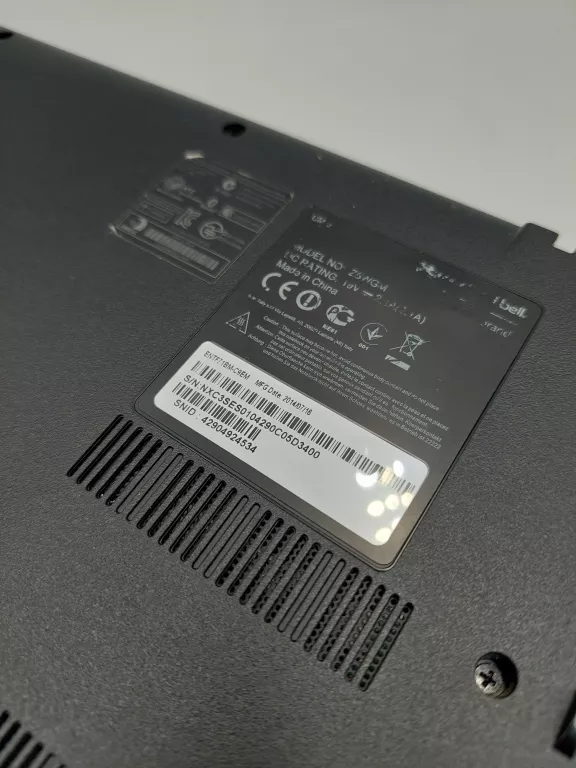LAPTOP PACKARD BELL Z5WGM 4GB/500GB