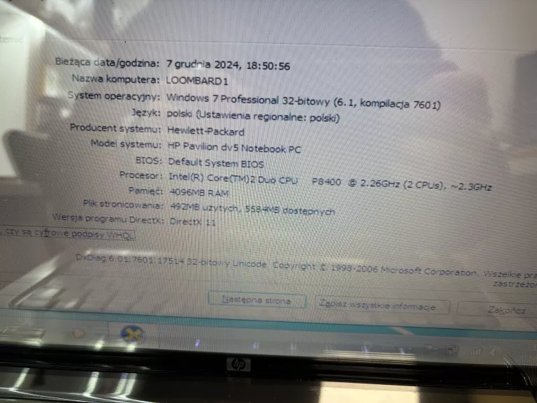 LAPTOP HP PAVILION DV5