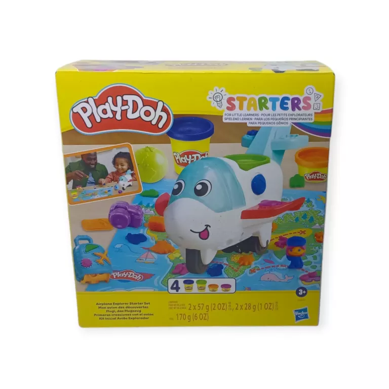 ZESTAW PLAY DOH CIASTOLINA ZESTAW STARTOWY SAMOLOT MAŁEGO ODKRYWCY HASBRO