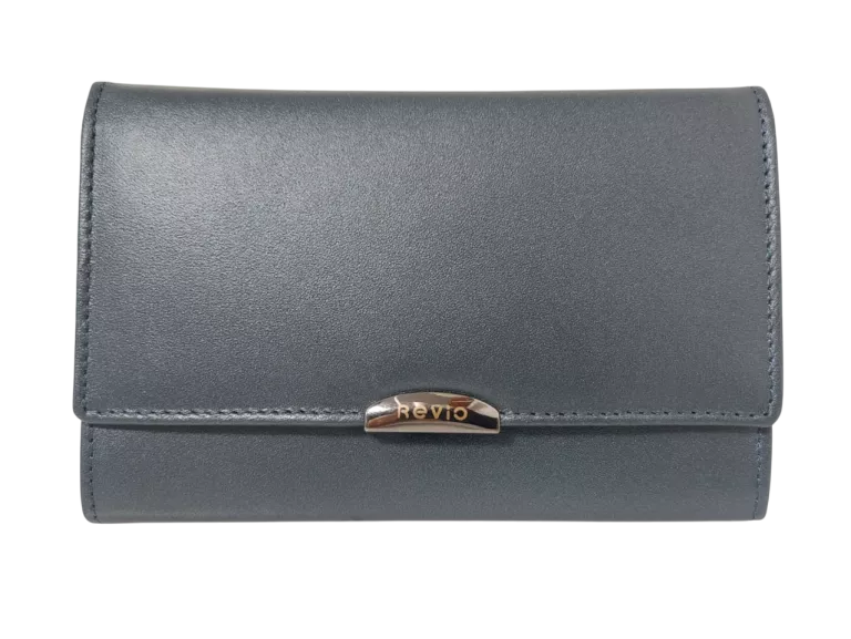 PORTFEL REVIO SKÓRA NATURALNA RFID SECURE GRAFITOWY