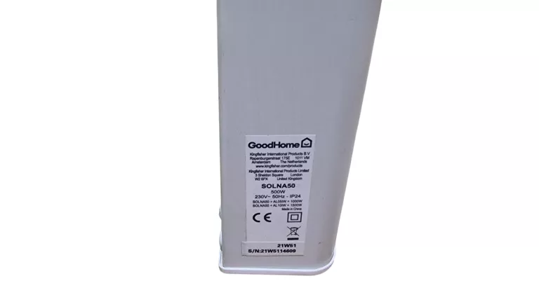 GRZEJNIK ŁAZIENKOWY ELEKTRYCZNY GOODHOME SOLNA 50 500W