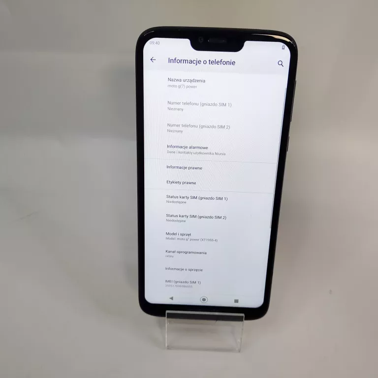 TELEFON MOTOROLA MOTO G7 POWER 4/64