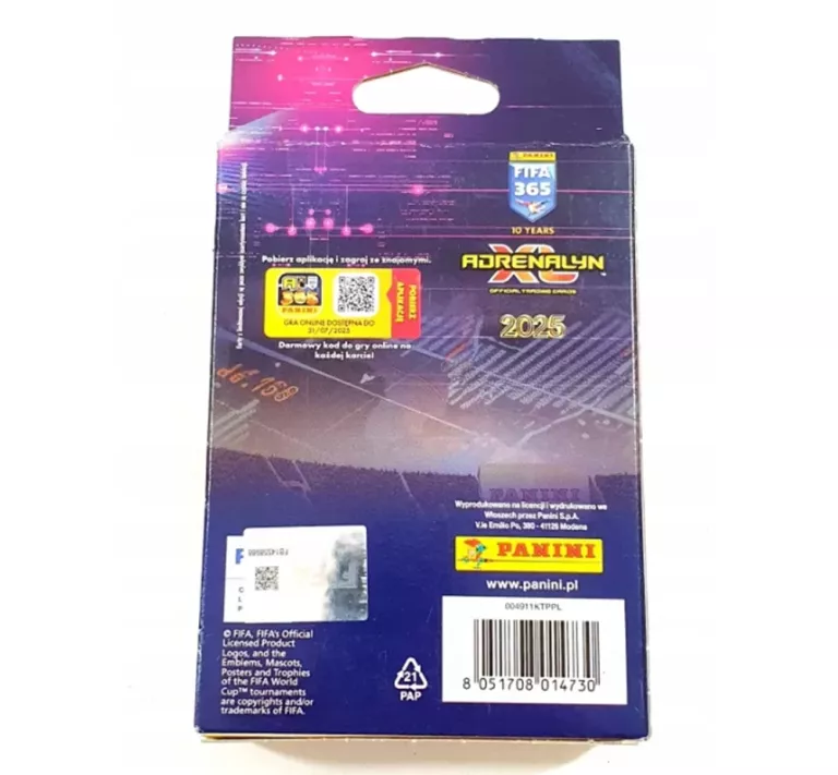 PANINI FIFA 365 MINI PUSZKA KOLEKCJONERA