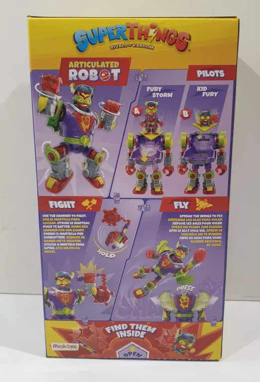 SUPERTHINGS SUPERBOT RED FURY STORM SUPER ZINGS