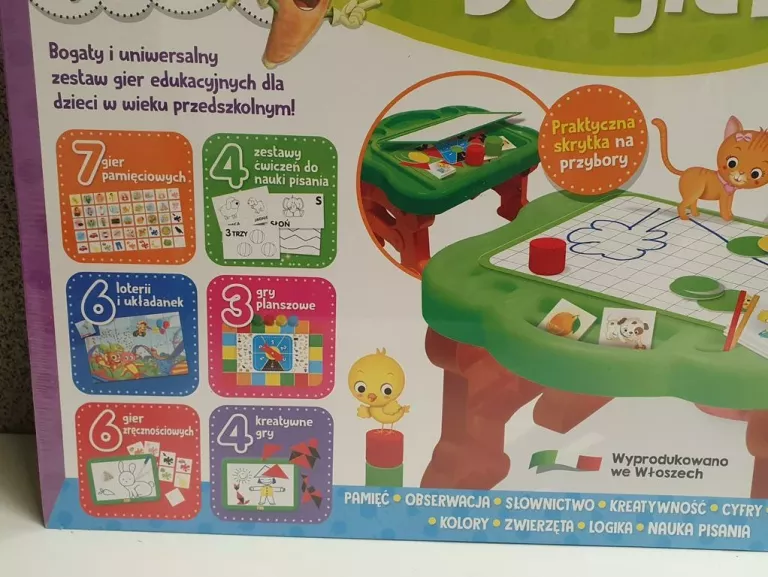 BIURKO AKTYWNEGO PRZEDSZKOLAKA Z GRAMI CAROTINA