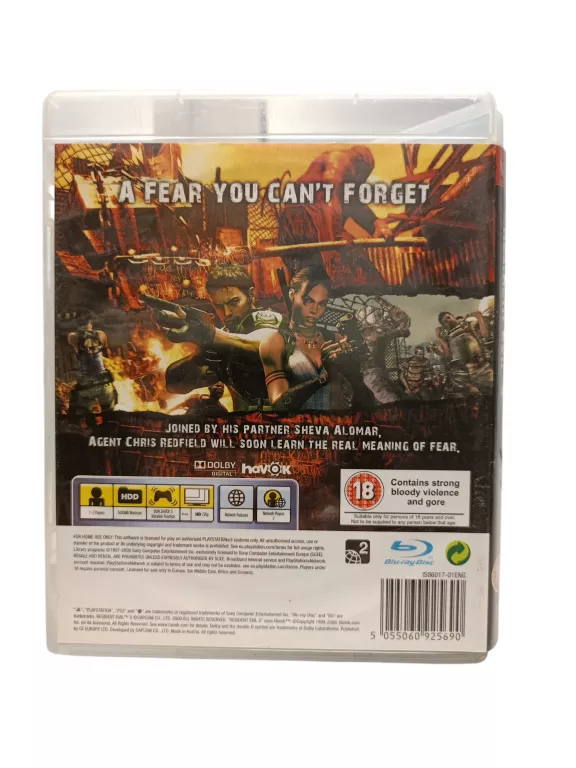 RESIDENT EVIL 5 SONY PLAYSTATION 3