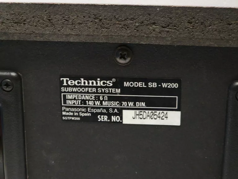 SUBWOOFER TECHNICS SB-W200 140W