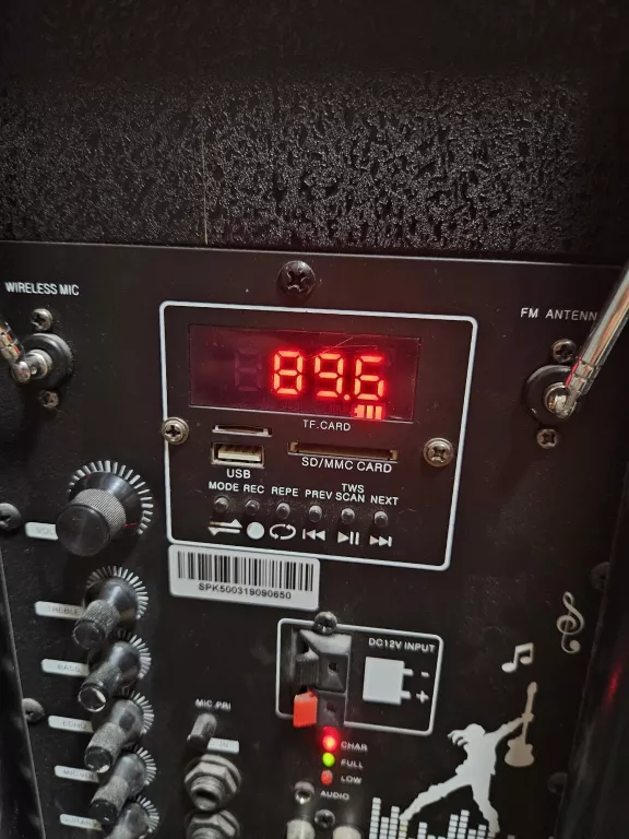 GŁOŚNIK MANTA SPK5003 NIE DZIAŁA PODŚWIETLANIA OPIS