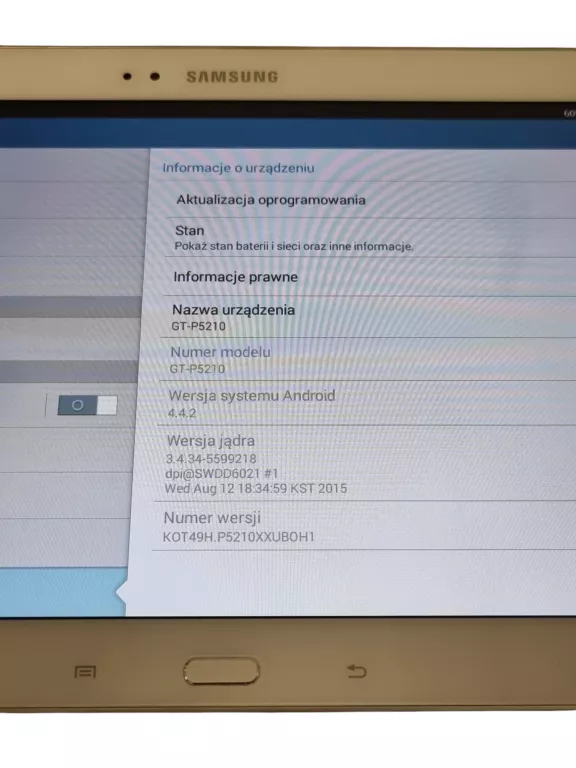 TABLET SAMSUNG GT-P5210 GALAXY TAB 3 10 /OPIS