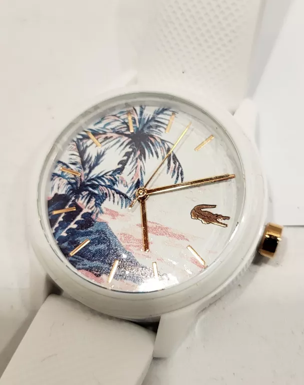 LACOSTE 2001085 DAMSKI, ANALOGOWY ZEGAREK KWARCOWY NA RĘKĘ, BIAŁY, O 36 MM