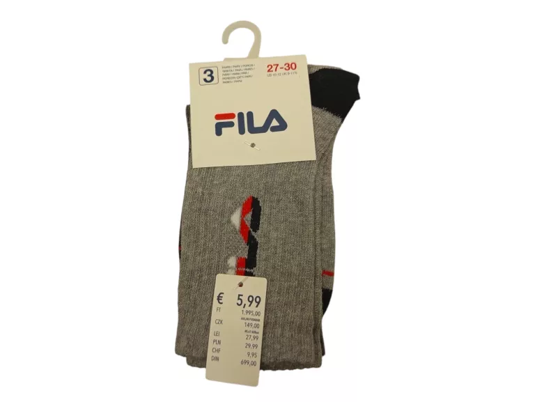 SKARPETKI DZIECIĘCE FILA 27-30 3-PAK