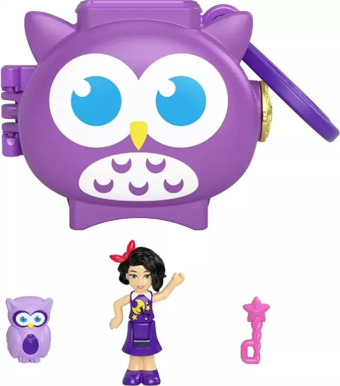 LALKA POLLY POCKET SÓWKA + MINILALACZKA HHW3