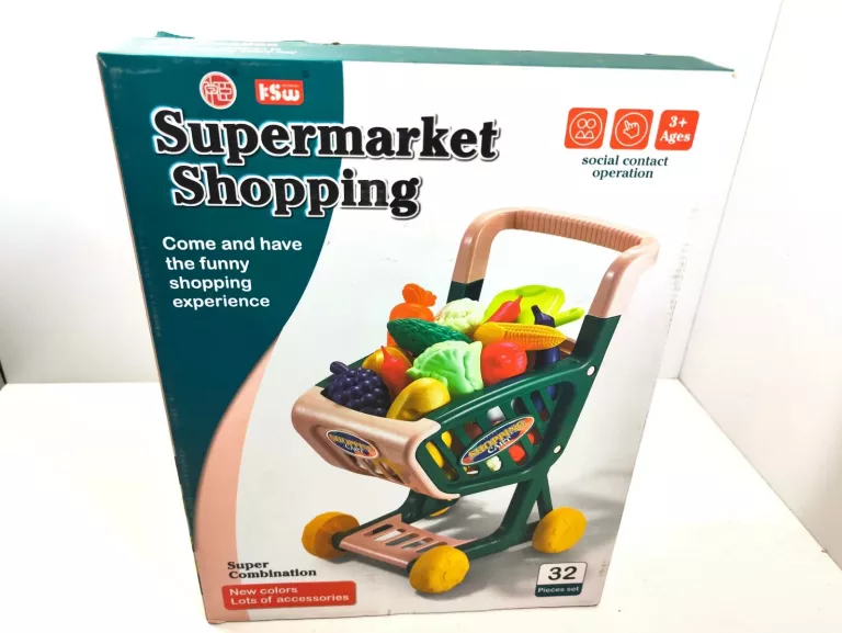 WÓZEK ZABAWKOWY DA DZIEWCZYNKI MARKET