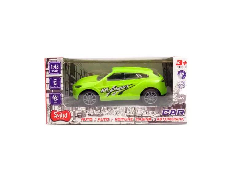 SMIKI SAMOCHÓD ZIELONY 1:43
