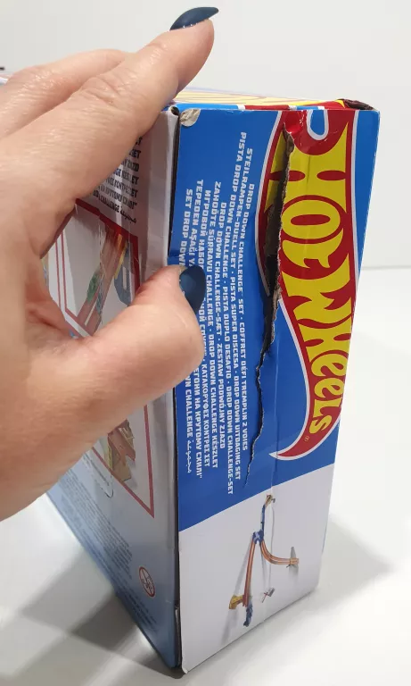 HOT WHEELS ZESTAW TORÓW PODWÓJNY ZJAZD + 2 AUTKA DNR54