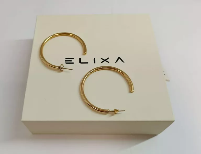 KOLCZYKI KOŁA ZE STALI SZLACHETNEJ ELIXA 6,25G