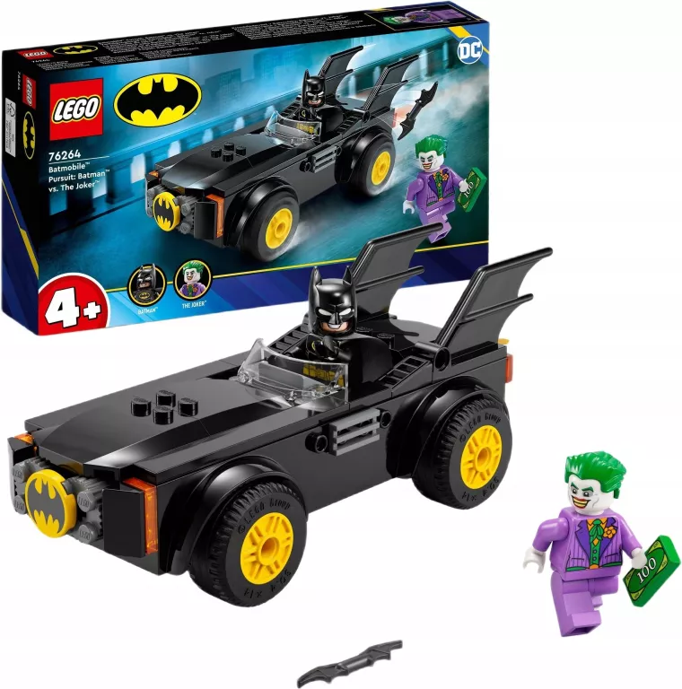 LEGO 76264 DC SUPER HEROES - BATMOBIL POGOŃ: BATMAN KONTRA JOKER
