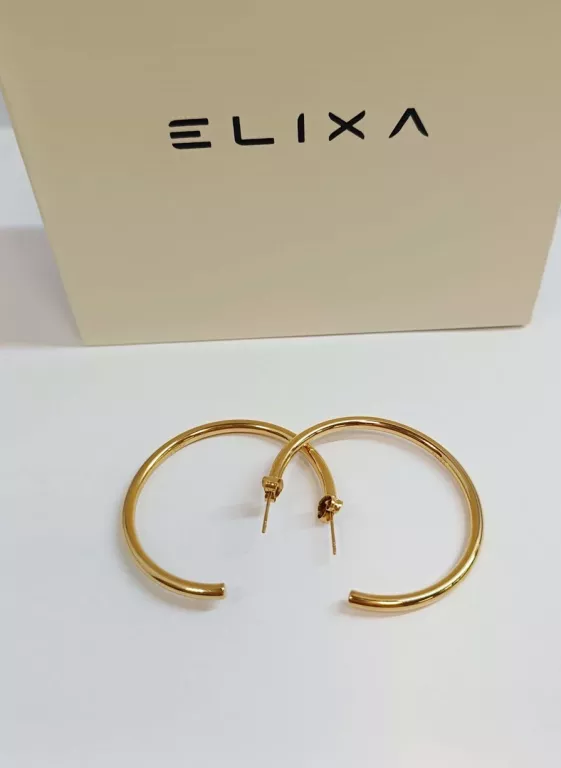 KOLCZYKI KOŁA ZE STALI SZLACHETNEJ ELIXA 6,25G