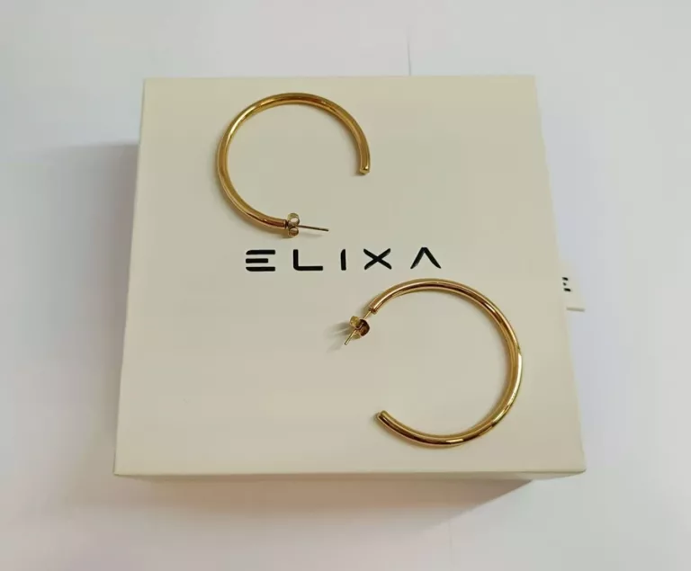 KOLCZYKI KOŁA ZE STALI SZLACHETNEJ ELIXA 6,25G